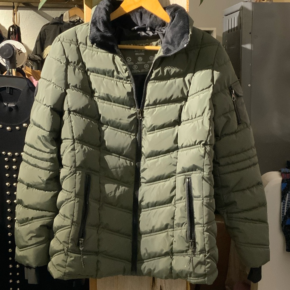 NWOT Nautica Olive Green Jacket Size Medium